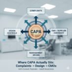 Where CAPA Actually Sits: Complaints → Design → CMOs