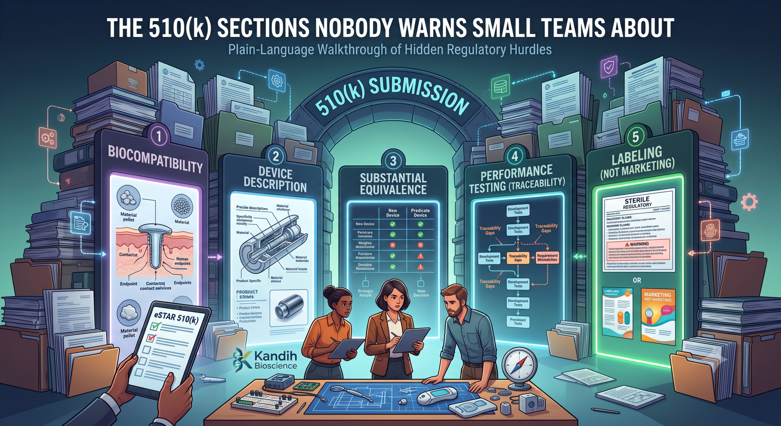 The 510(k) Sections Nobody Warns Small Teams About 